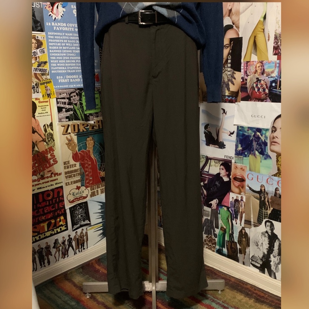 Men’s Dark Brown Haggar Slacks w Comfortband 32x32